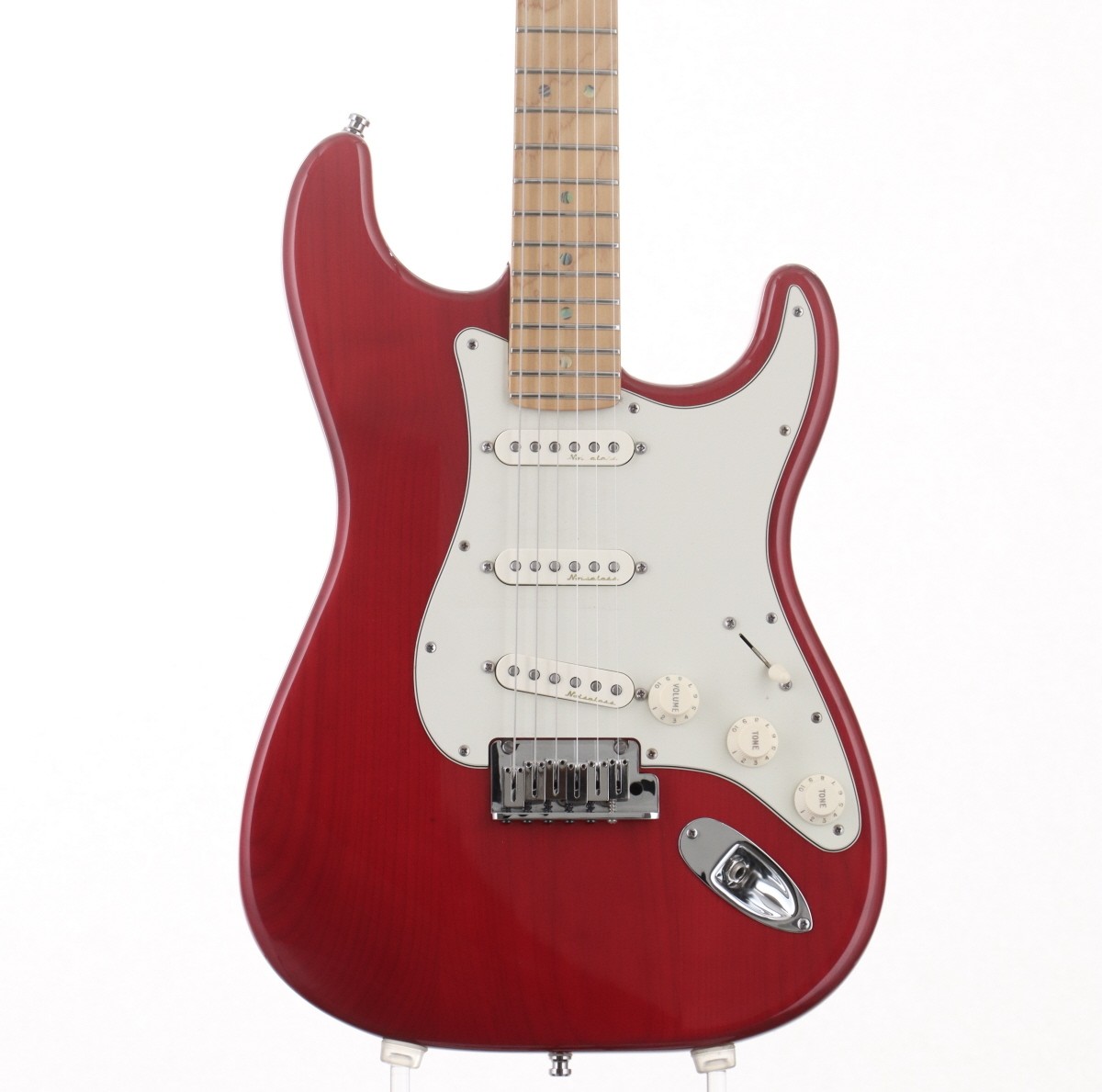 Fender American Deluxe Stratocaster Crimson Transparent Maple
