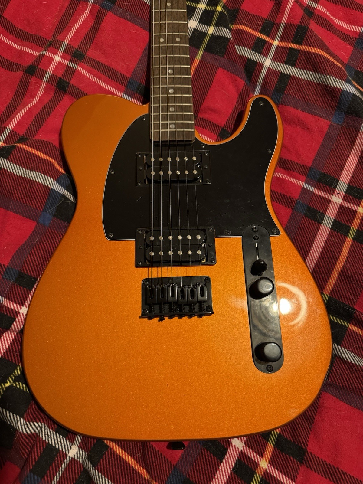 Squier FSR Affinity Telecaster HH Metallic Orange Electric Guitar