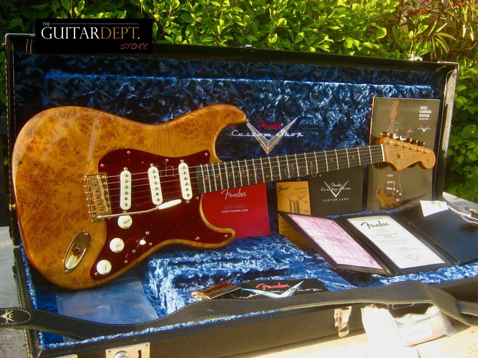 ♚AS_NEW♚2022 Fender CUSTOM SHOP Artisan BURL Maple STRATOCASTER♚AAAA♚EBONY♚HWs!