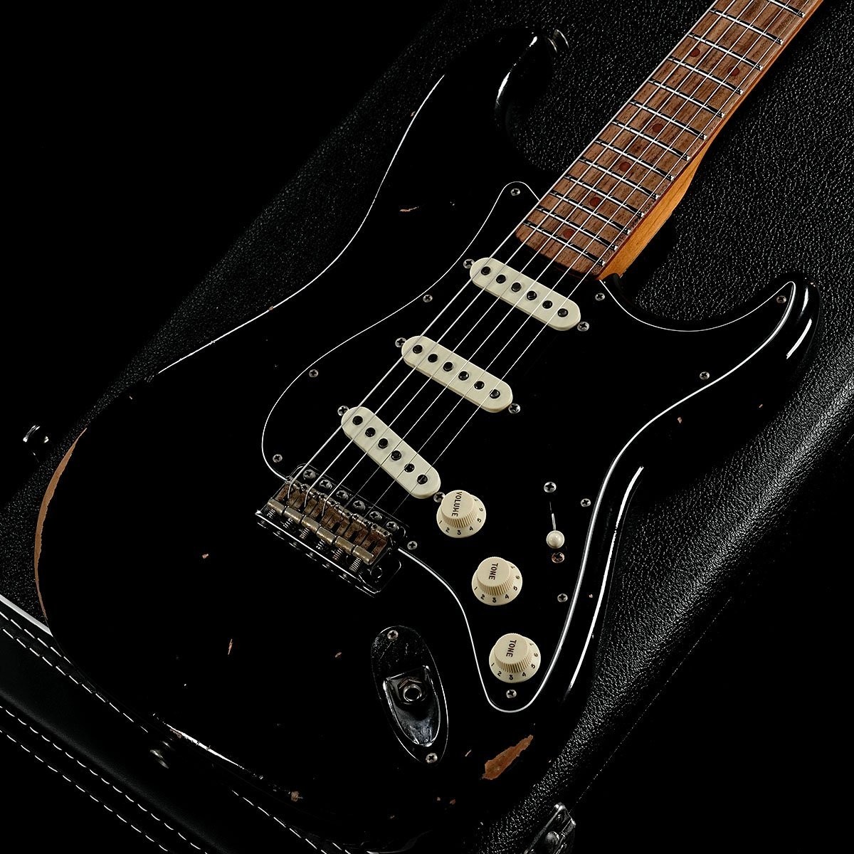 Fender Custom Shop 2017 Limited Black Roasted Dual-Mag Stratocaster Relic Black