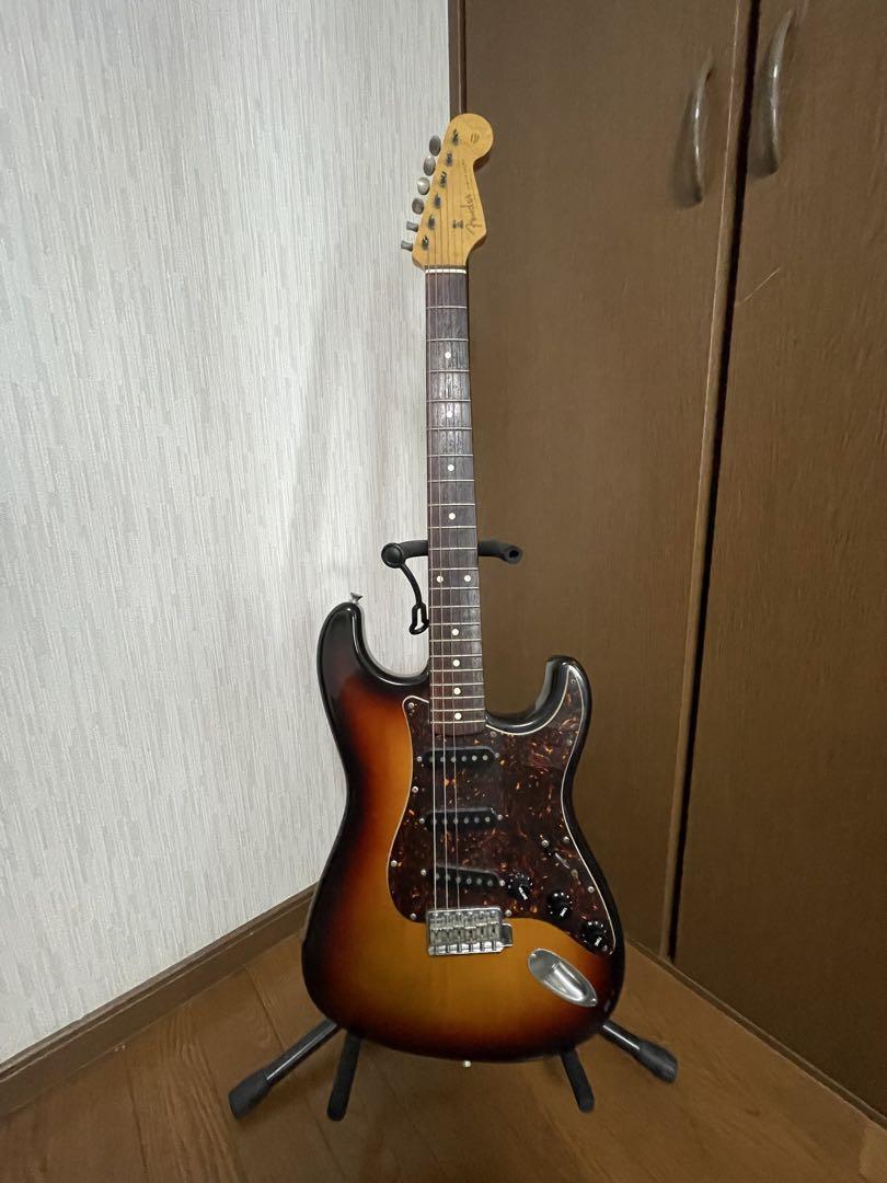Fender Japan Stratocaster Electric Guitar Sunburst Used From Japan w/Strap