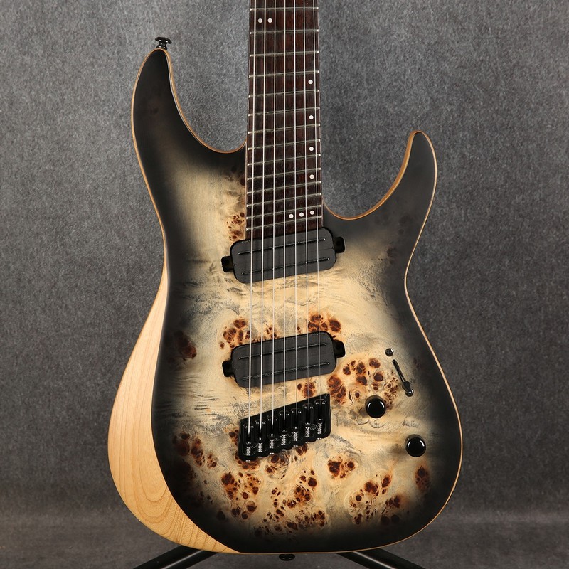 Schecter Reaper-7 Multiscale-Satin Charcoal Burst-2nd Hand (167958)