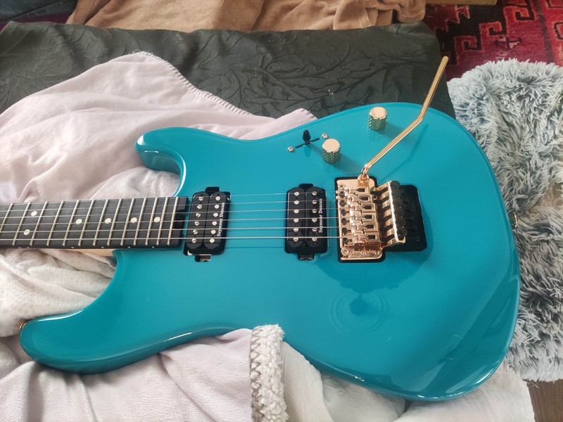 Charvel Pro mod san dimas 1 HH Floyd Rose Seymour Duncan Miami Blue