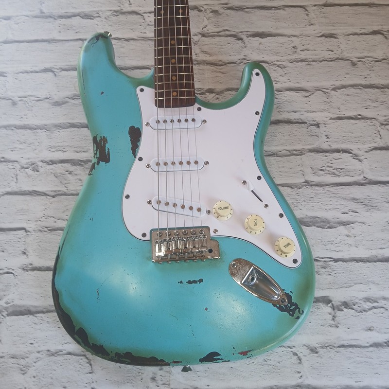 Relic Fender Squier Affinity, 2008, pro set up FREE DELIVERY