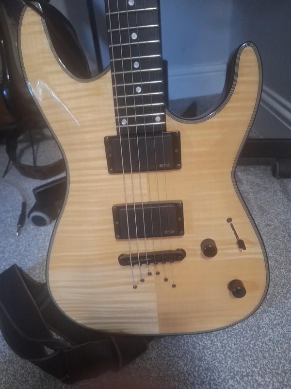 Dean Custom 450 2010s-Gloss Natural Electric Guitar