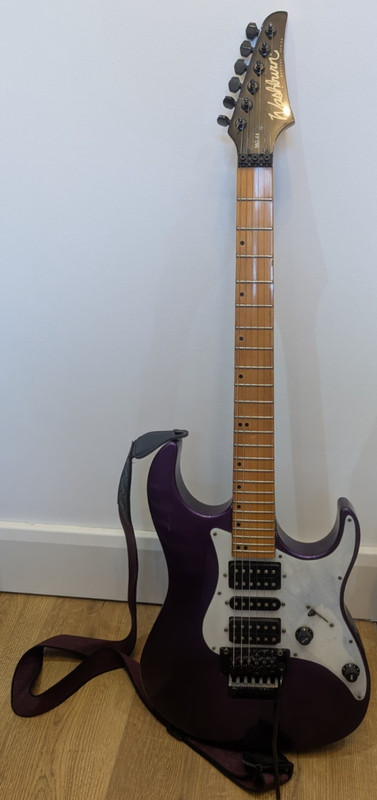 Washburn MG-44 Purple Vintage 1993 Electric Guitar-Used but working perfectly