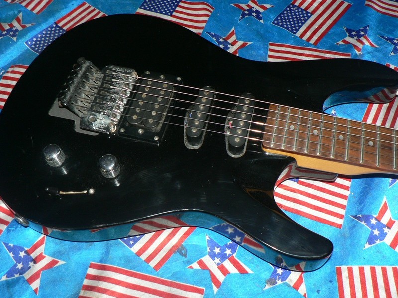 Stunning Late 80s Classic Washburn Kc40v In Black, Over 35 Years Old Rare !