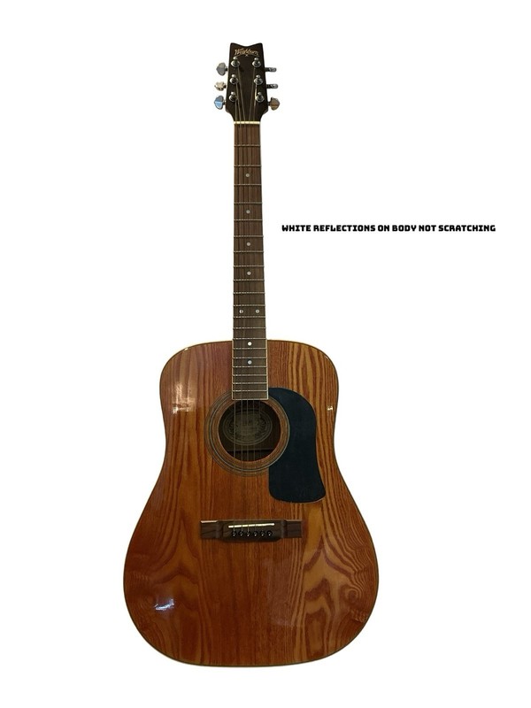 Vintage 1997 Washburn D11 AN Acoustic Guitar-Antique Natural Mountain Ash 114cm