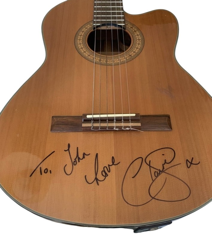 Claire Richards Owned STEPS Washburn C64CE Electro Acoustic Signed Guitar