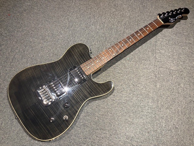 G&L Tribute Series ASAT Deluxe Carved Top Trans Black (no260403)