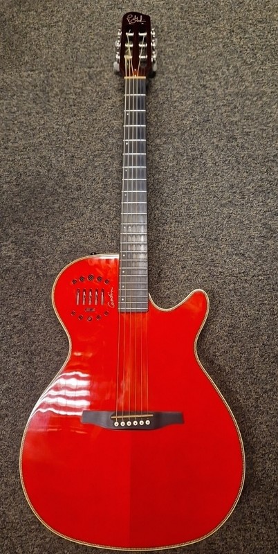 Godin Multiac Steel Duet Ambiance Trans Red HG