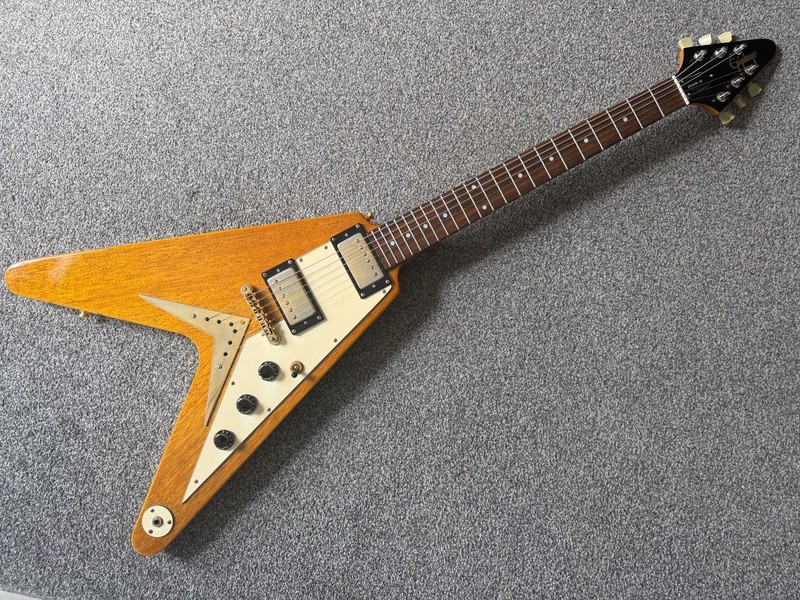 Rare Vintage 1999 Epiphone ’58 Korina Flying V electric guitar MIK Korea Unsung