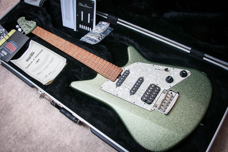 ERNIE BALL USA Music Man BFR Albert Lee Signature HSS “Seafoam Sparkle + Maple”