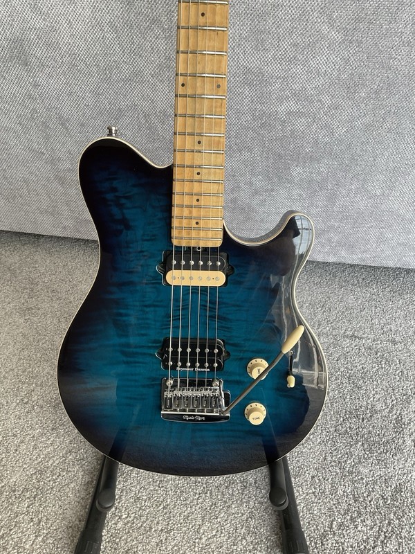 USA Made Ernie Ball Musicman Axis Supersport Solid Body Guitar With Tremolo