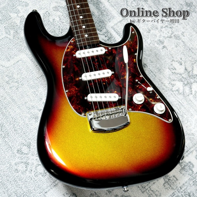 Music MAN 2023 Cutlass Ht Sss Trem flame Neck Showtime Sunburst Used Electric