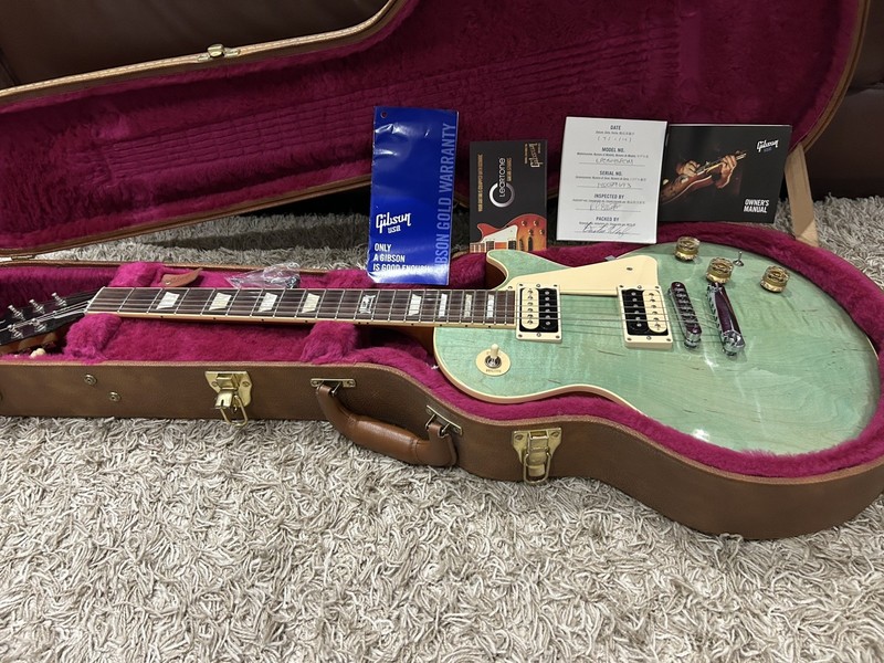 Gibson Les Paul Classic-2014-Excellent-Sea Foam Green