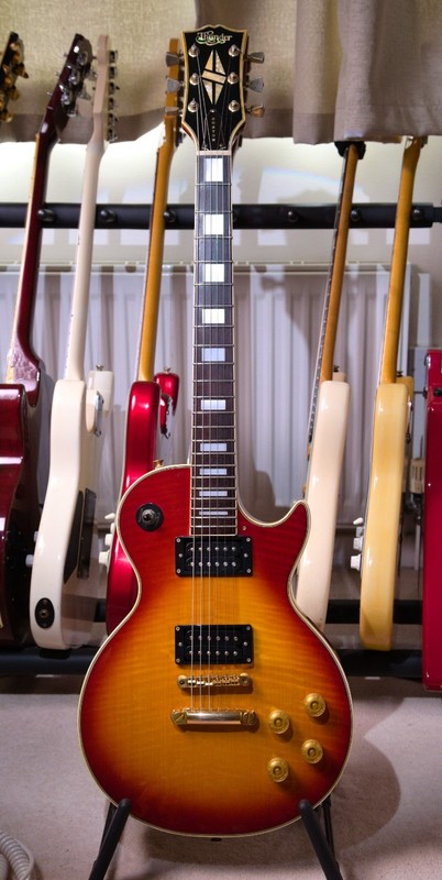 Made in Japan MIJ Lawsuit Era Vintage 1980s THUNDER Les Paul Custom Flamed Top