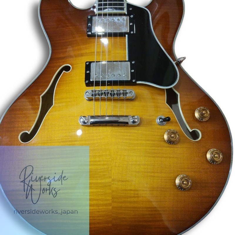 Eastman T486 Goldburst Semi-Hollow Electric Guitar