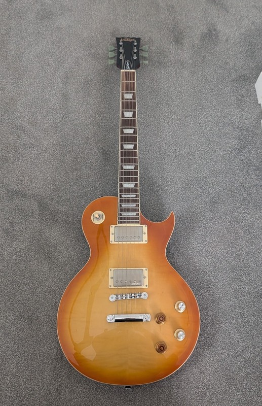 Vintage V100PGM ReIssued Electric Guitar ~ Lemon Drop