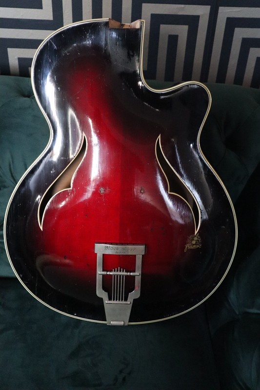 Framus Black Rose Deluxe Archtop Vintage Guitar