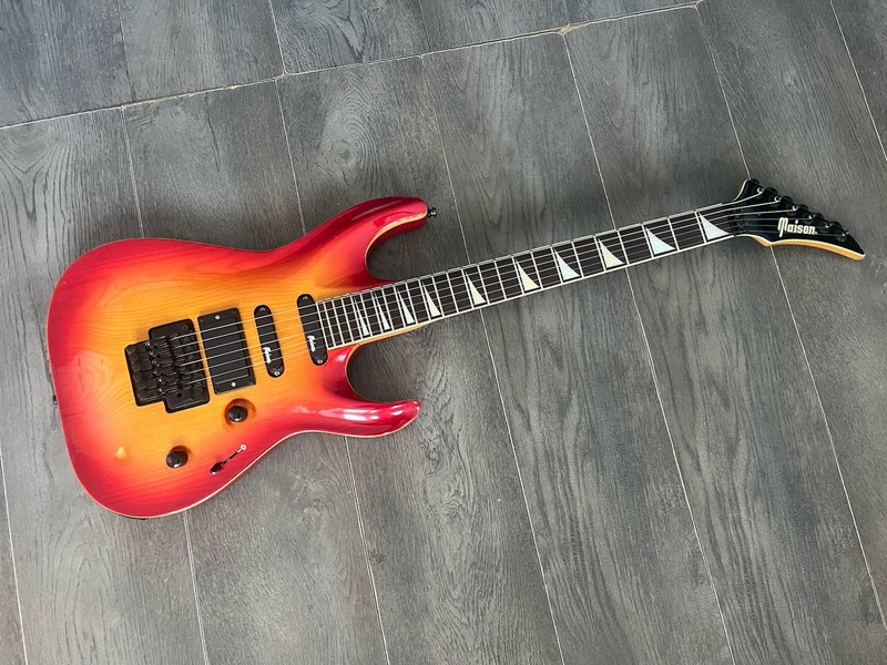 Maison 106/w, Vintage Maison Guitar, Maison Super Strat With Floyd Rose