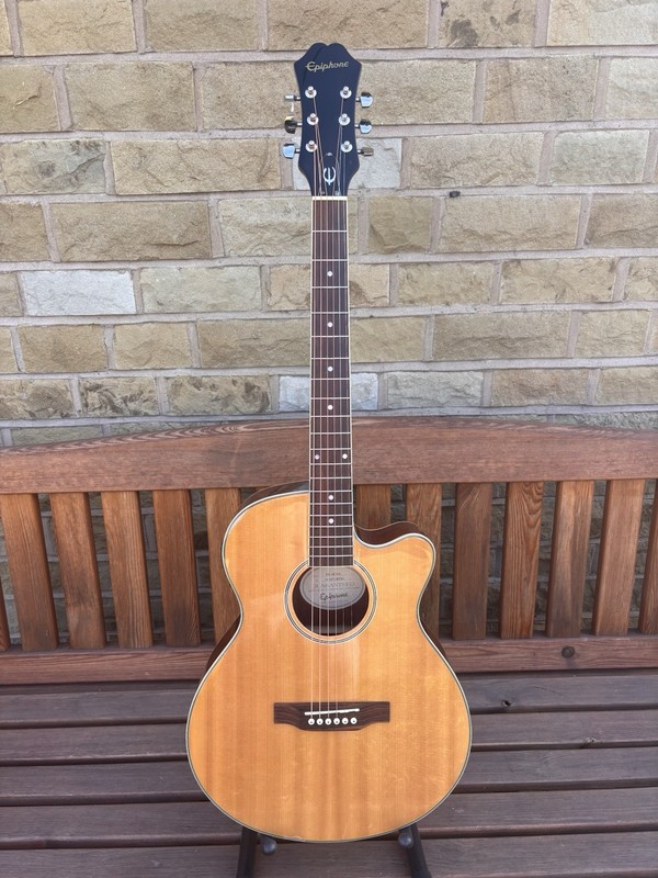 Epiphone Pr-4e Electro Acoustic Cutaway Guitar 1410115738 2014 China