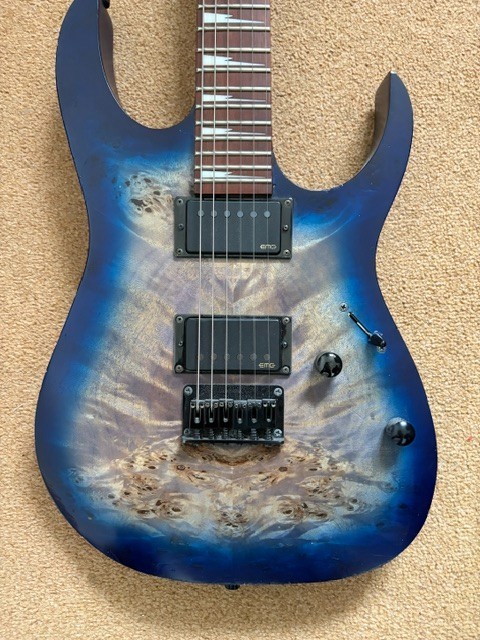 Ibanez RGRT621DPB RG Blue Lagoon Burst EMG Neck Thru Electric Guitar Wizard