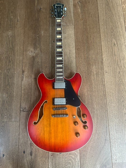 2018 Ibanez Artcore ASV73 semi hollow electric in low gloss Violin Sunburst
