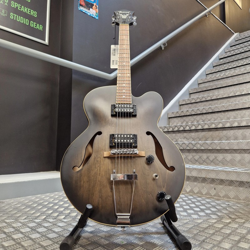 Pre-Owned Ibanez AF55-TKF Hollowbody Electric-Black Flat