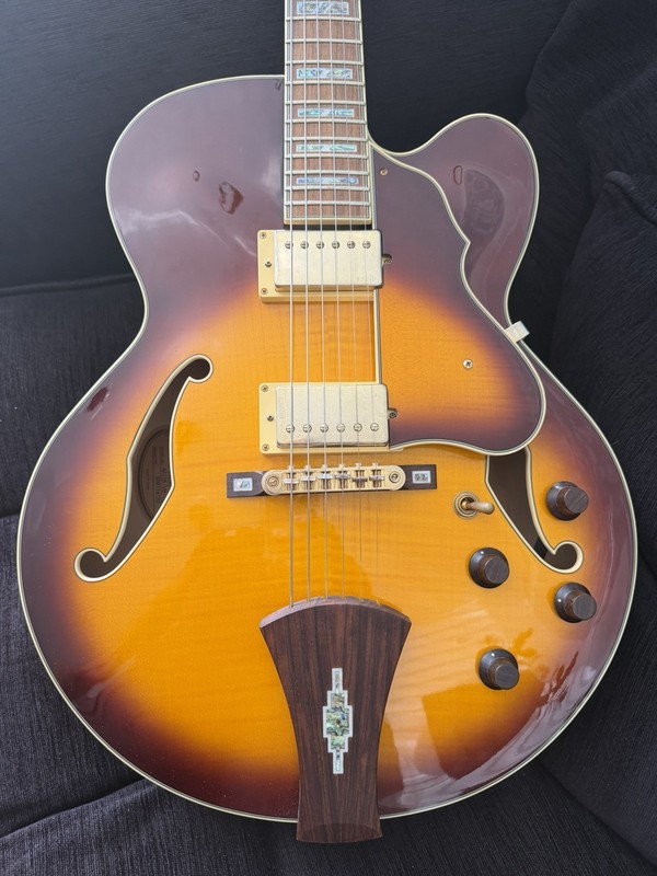 2008 Ibanez Artcore Custom AF105-VB-12-01 electric guitar hollow body jazz OHSC