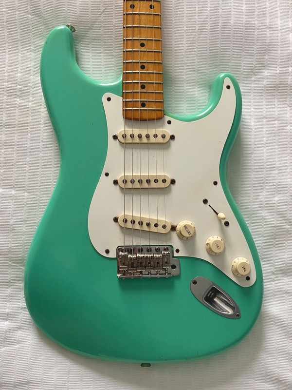 Fender Vintera 50s Stratocaster Sea Foam Green Maple Neck Strat Electric Guitar