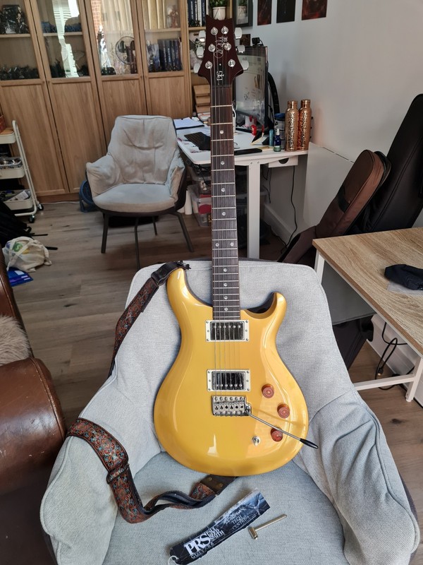 PRS SE DGT David Grissom Signature Electric Guitar Gold Top