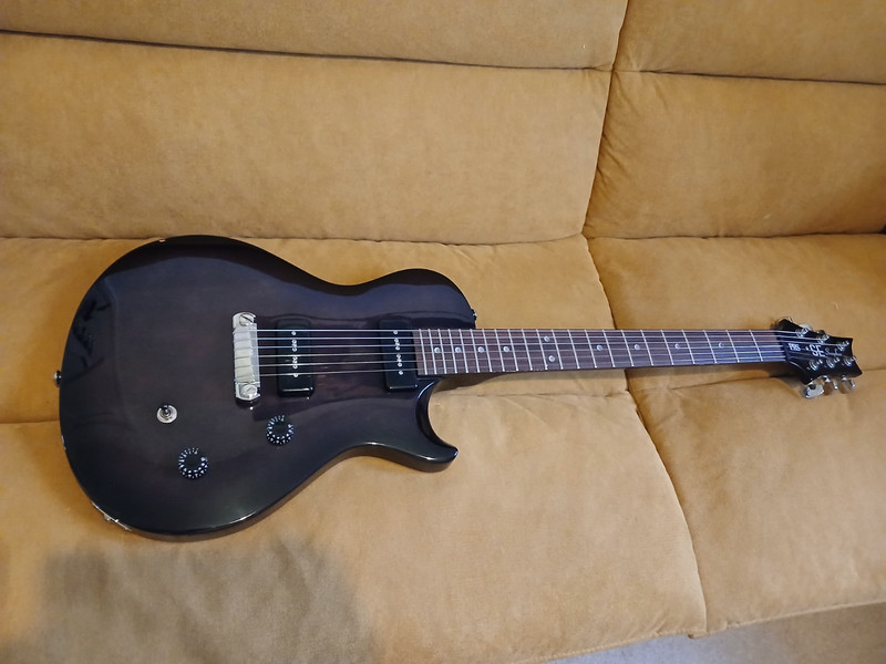 PRS SE Soapbar (Korea MIK)-Rare Transparent Black / P90s Electric Guitar 2004
