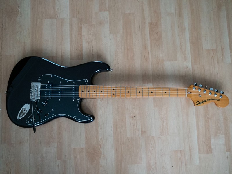 Upgraded Squier CV ’70s Strat HSS (Black) – Tonerider Pickups & 7-Way wiring