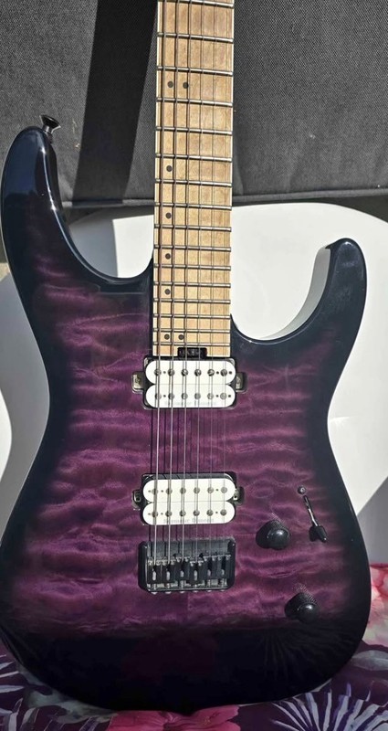 Jackson Pro Series Dinky DK2QM 2016 Trans Purple Seymour Duncans Excellent Cond