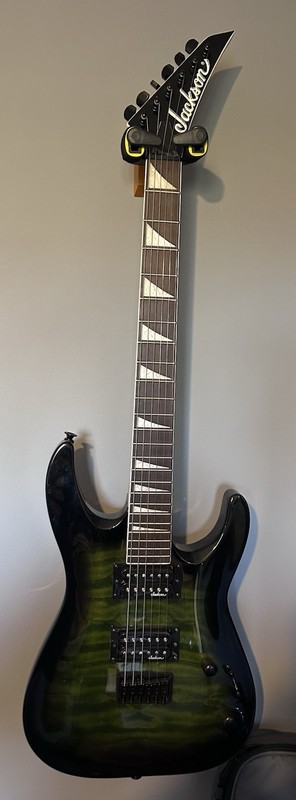 Immaculate Jackson Js Series Js32q Dka Ht In Trans Green Burst